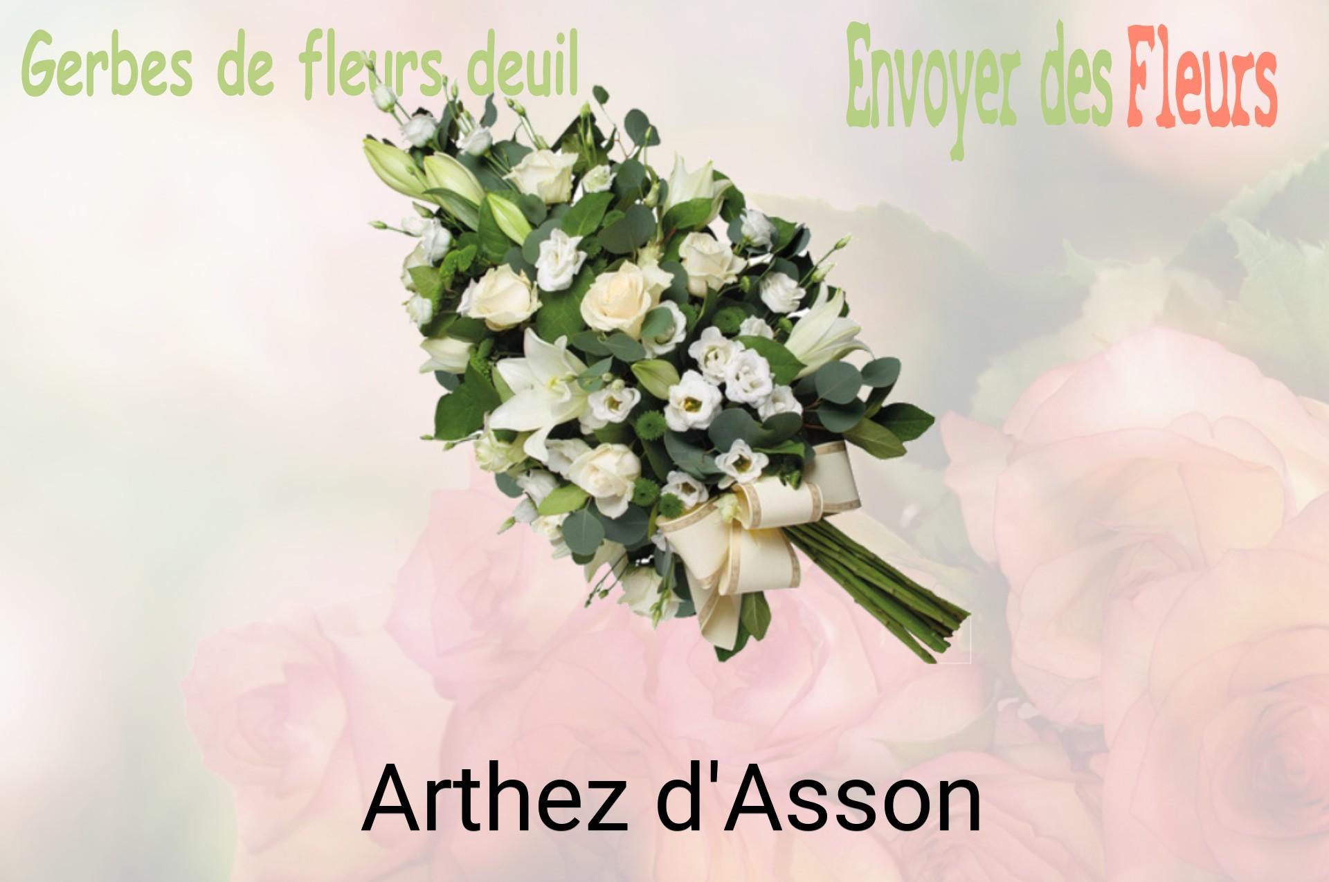 Gerbe de fleurs de deuil livrée à Arthez-d'Asson
